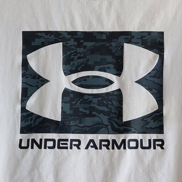 Under Armour Men's Camo Boxed Logo Tee Size M - Picture 3 of 7